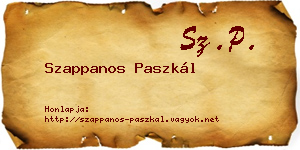 Szappanos Paszkál névjegykártya